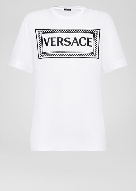 Tricouri Versace Versace 90s Vintage Logo Dama | YLCXEVQ-10